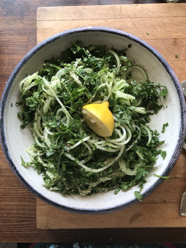 Gazpacho Style Cucumber Noodles Recipe